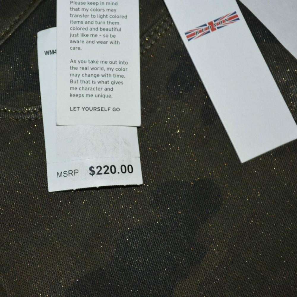 Women's HUDSON sz 24 Nico Super Skinny Camo Jeans - Picture 8 of 8